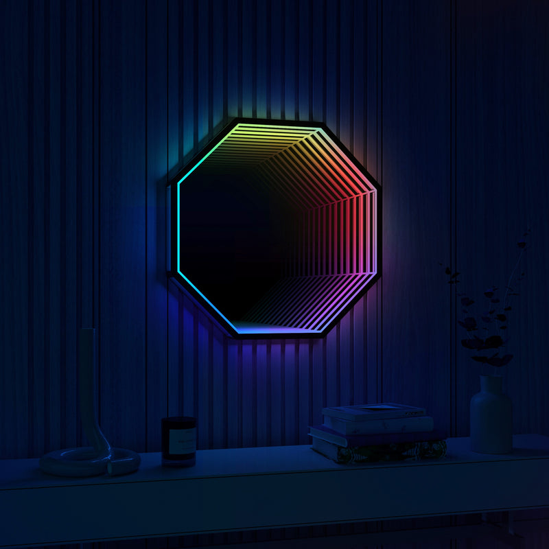 3D Octagon Infinity Mirror Light