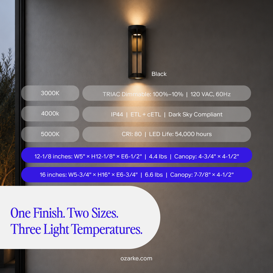 Aura Outdoor Wall Sconce