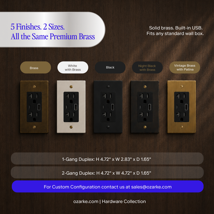 Brass Power Outlet