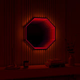 3D Octagon Infinity Mirror Light