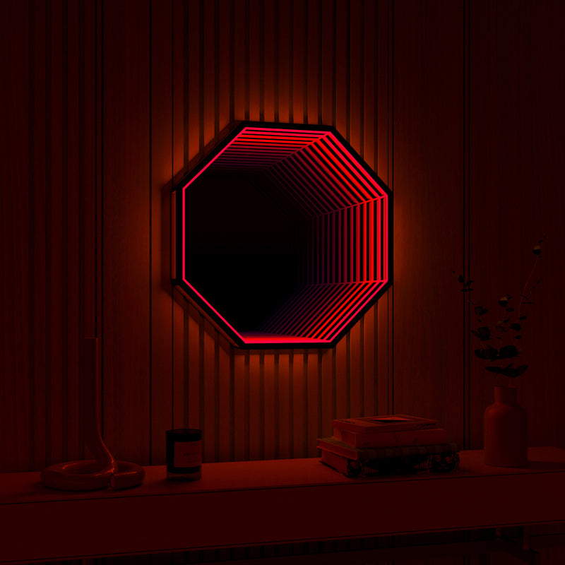 3D Octagon Infinity Mirror Light