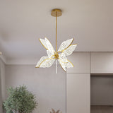 Modern Gold Butterfly Wing LED Chandelier- Contemporary Touch