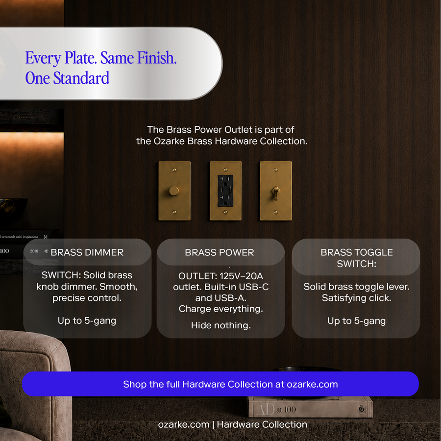 Brass Power Outlet