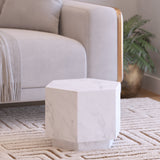 Chiara Italian Carrara Side Table