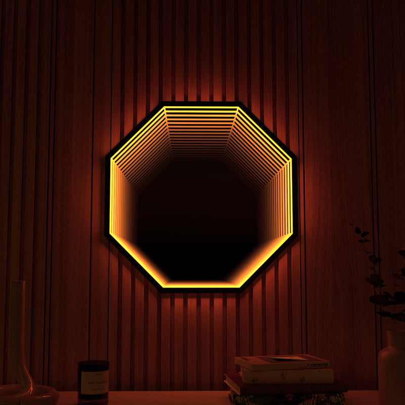 3D Octagon Infinity Mirror Light