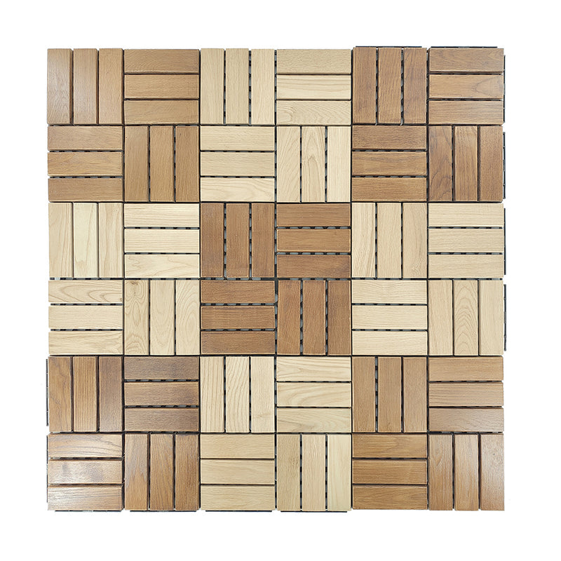 DIY Wood Deck Tiles