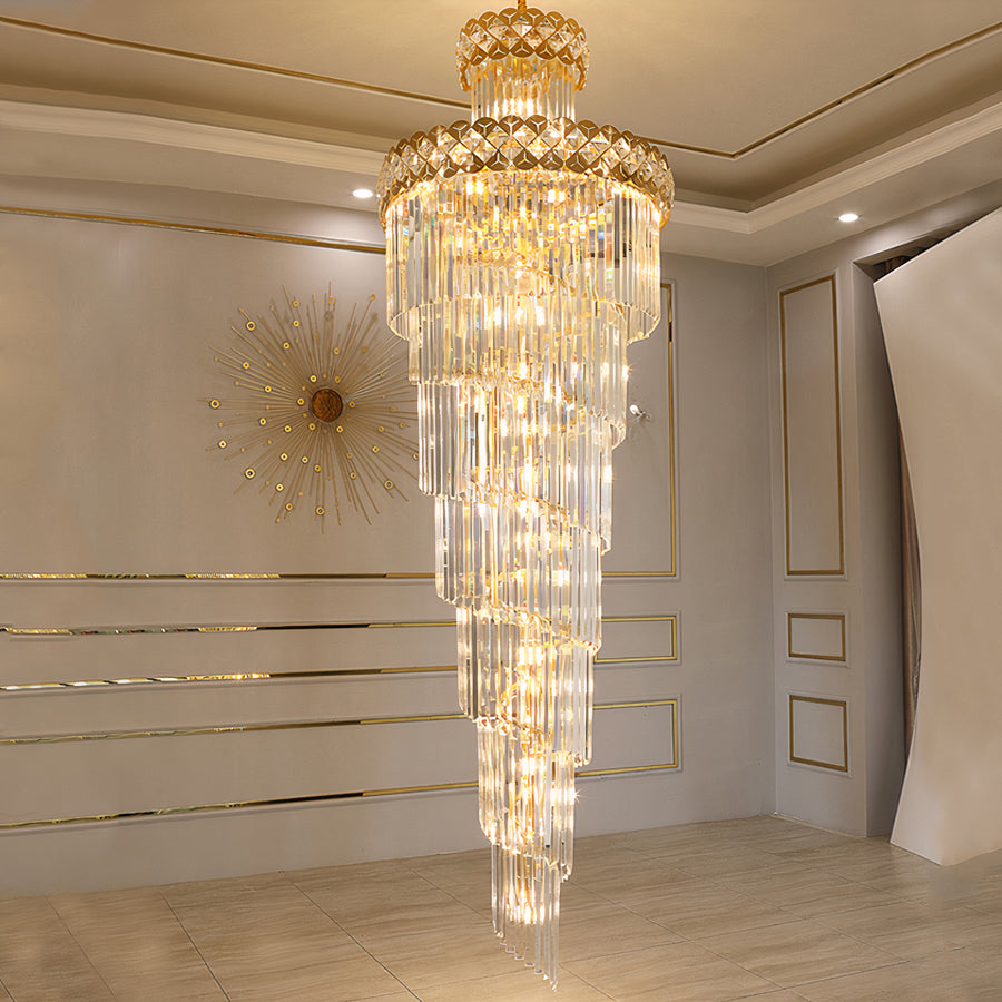 Lustre luxueux en cristal 