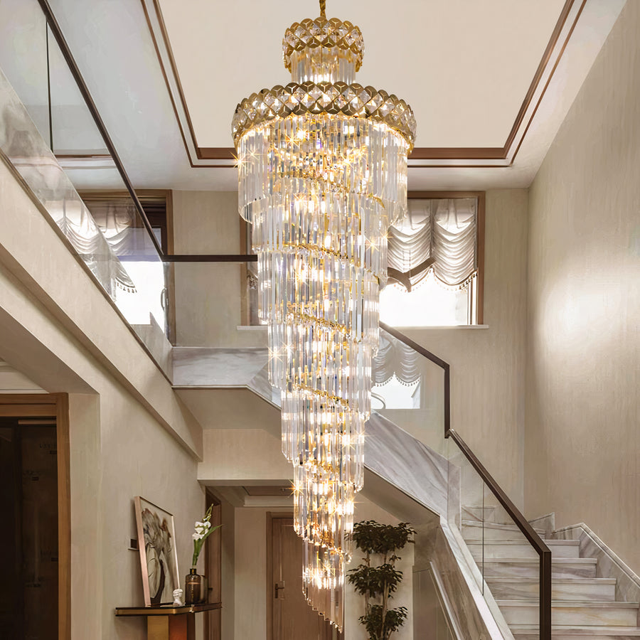 Lustre luxueux en cristal 