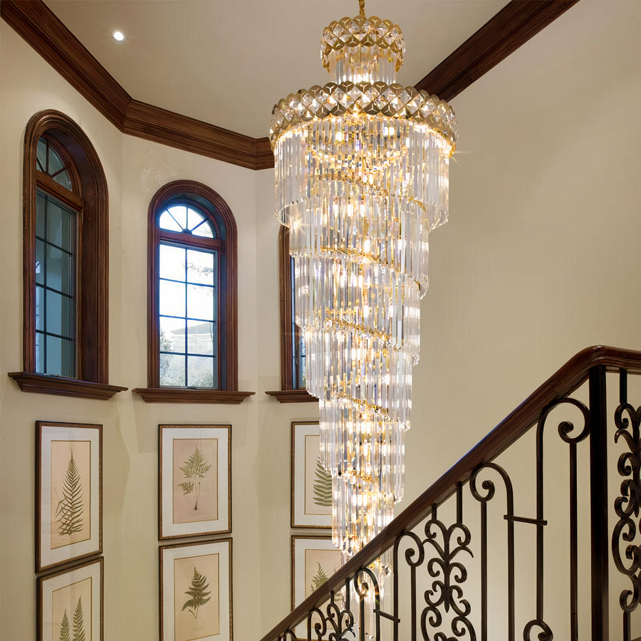 Lustre luxueux en cristal 