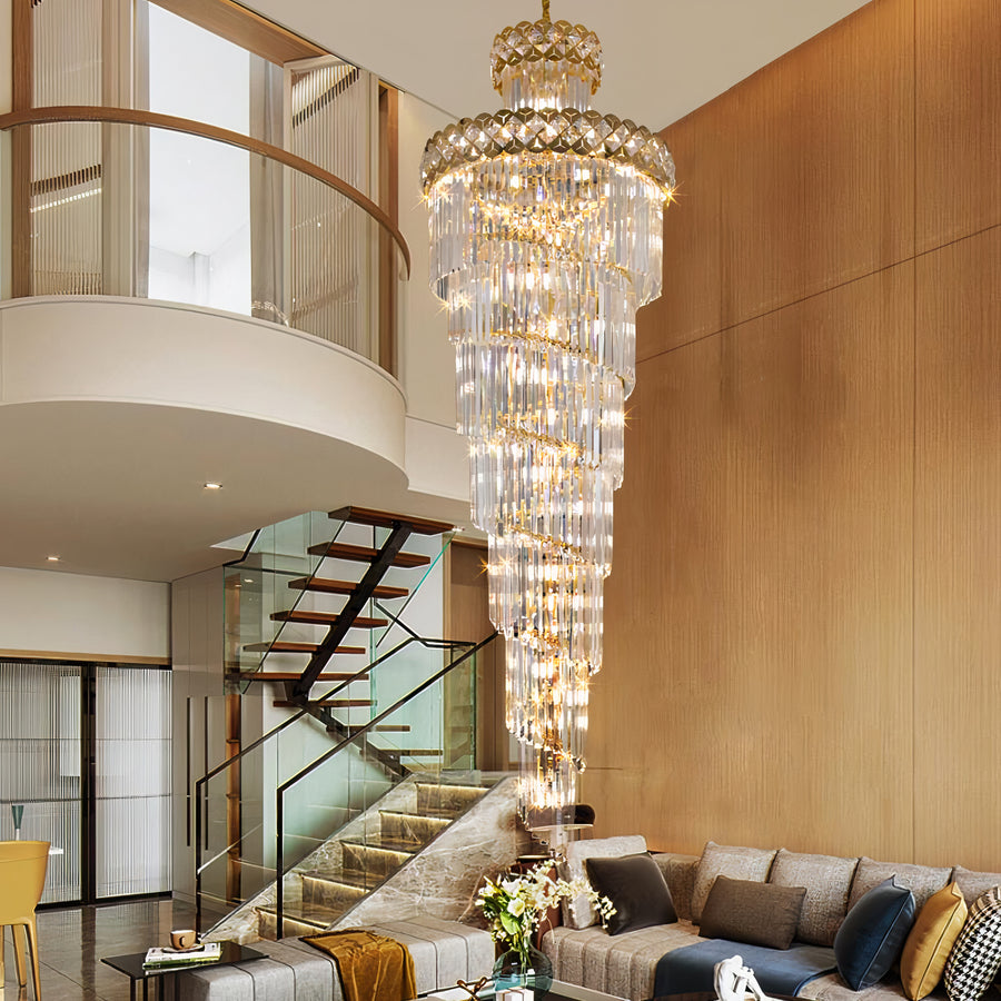 Lustre luxueux en cristal 