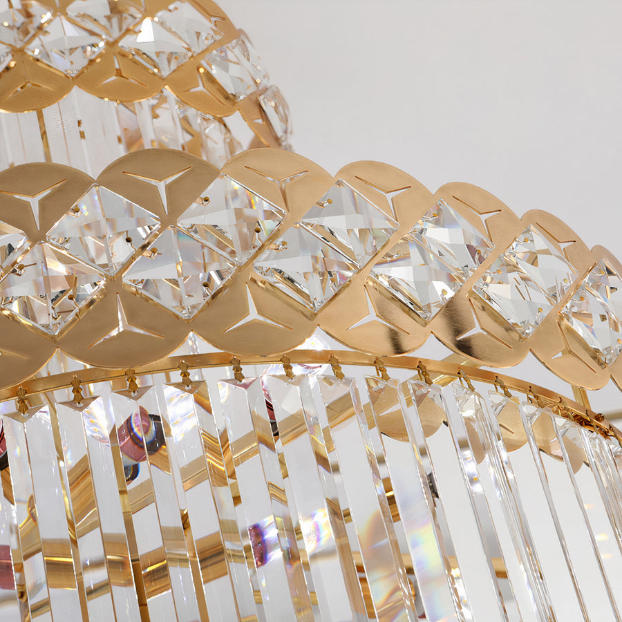 Lustre luxueux en cristal 