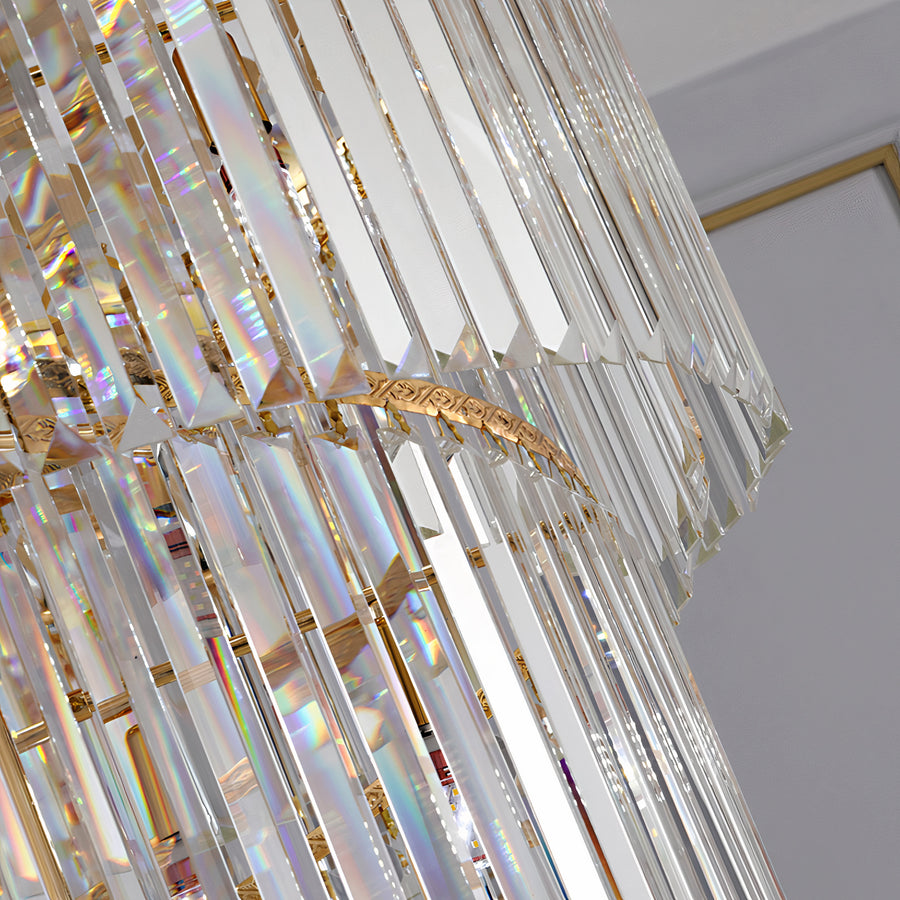 Lustre luxueux en cristal 