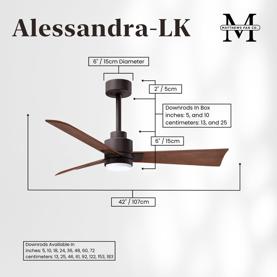 56" Alessandra Light Kit Ceiling Fan