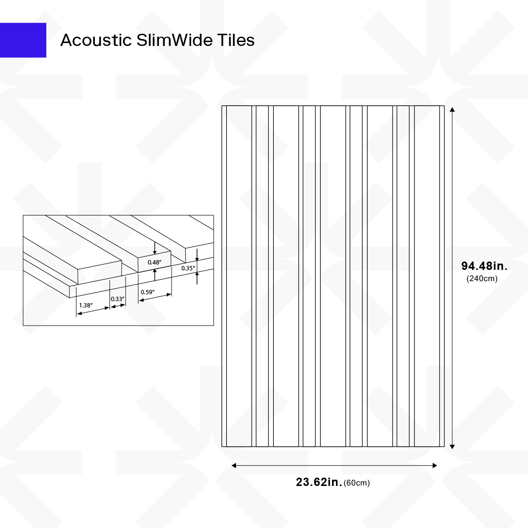 Acoustic Slimwide Tiles