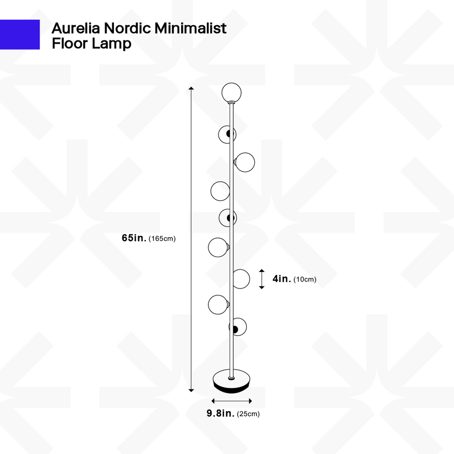 Lampadaire minimaliste nordique Aurelia 