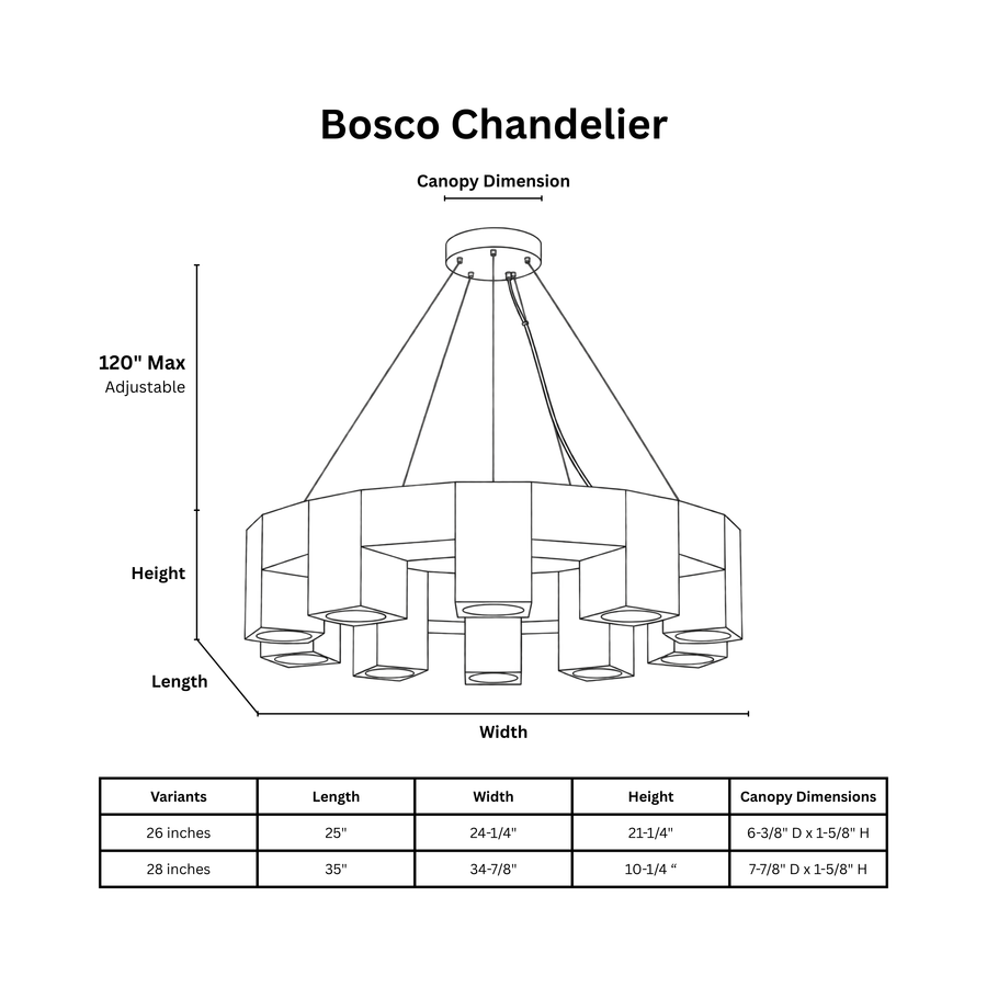 Bosco Chandelier
