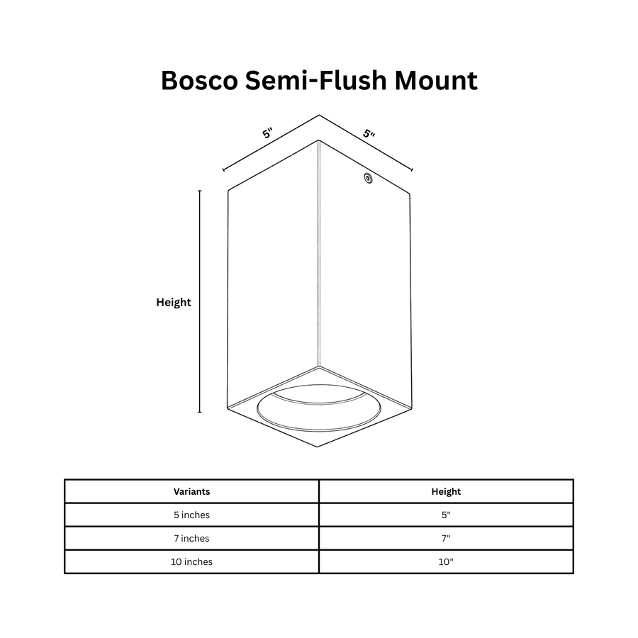 Bosco Semi-Flush Mount