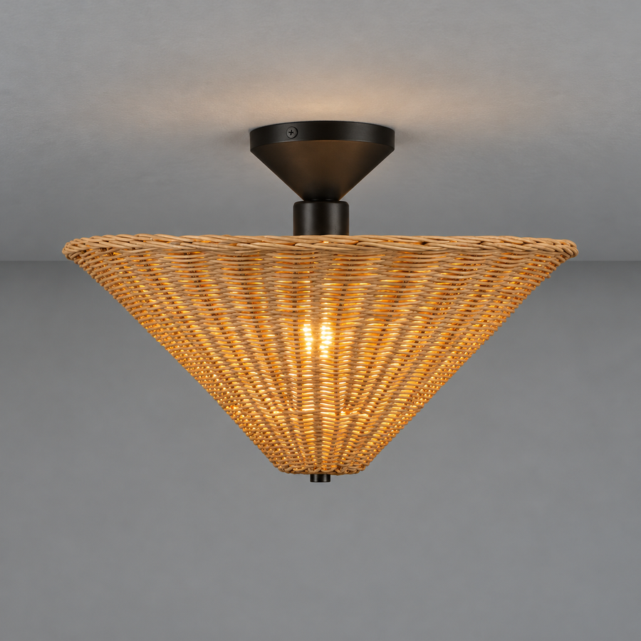 Bridgette 16-in Semi-Flush Mount