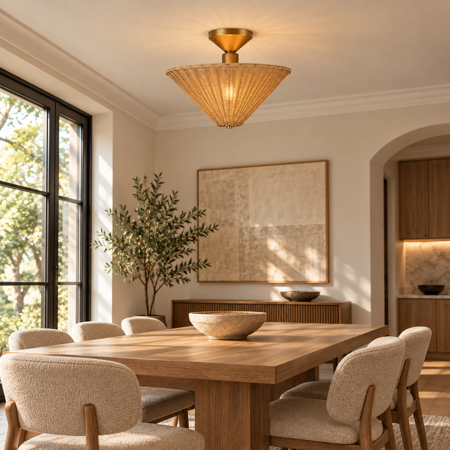 Bridgette 16-in Semi-Flush Mount