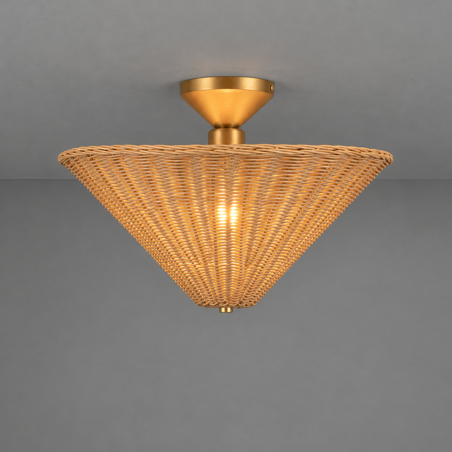 Bridgette 16-in Semi-Flush Mount