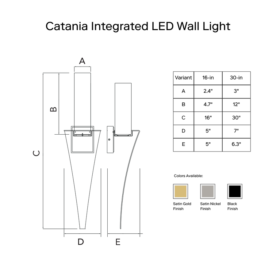 Catania LED Wall Light