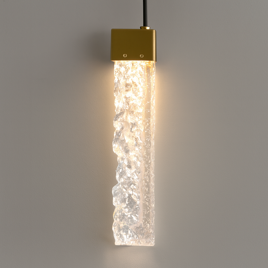 Lava LED Brass Chandelier