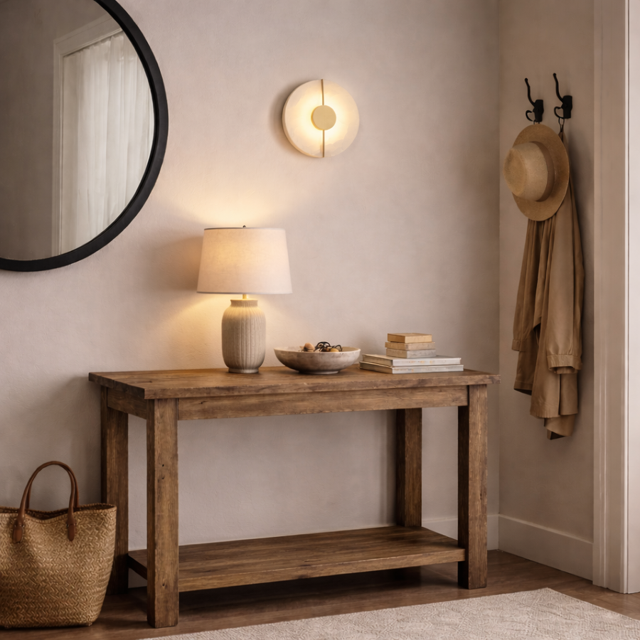 Helios Alabaster Lamp