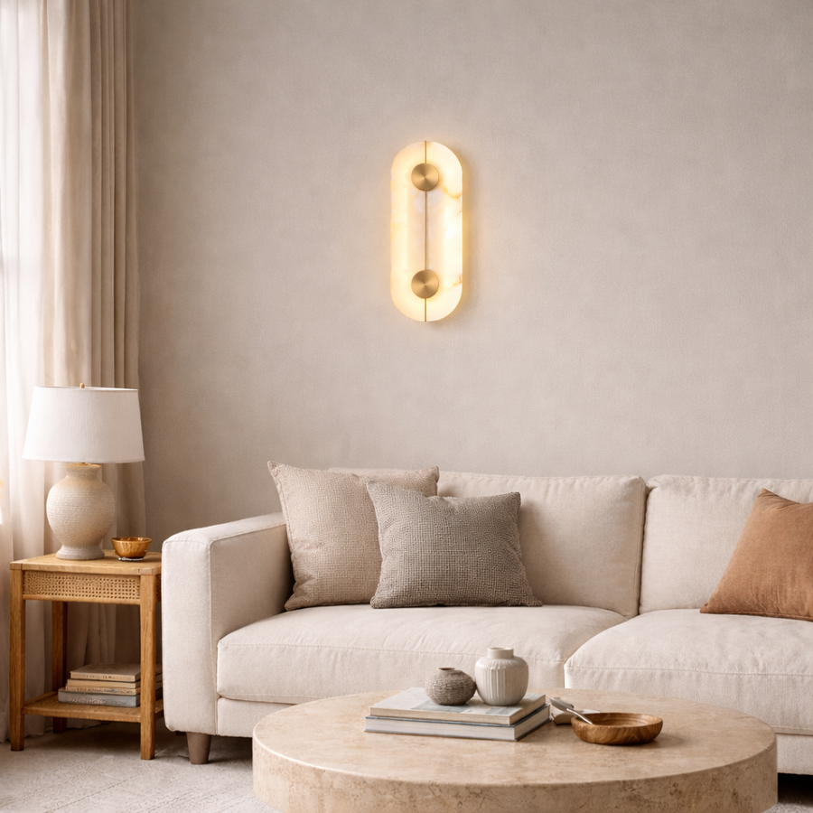 Helios Alabaster Lamp