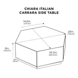 Table d'appoint italienne Chiara Carrara 