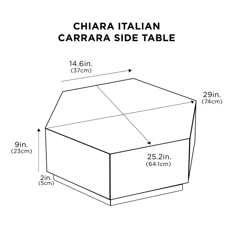 Table d'appoint italienne Chiara Carrara 