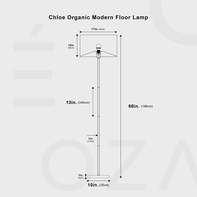 Chloe Organic Modern Floor Lamp