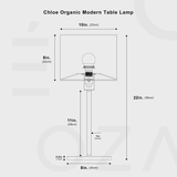 Chloe Organic Modern Table Lamp