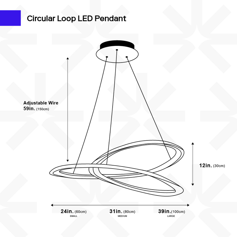 Circular Loop LED Pendant