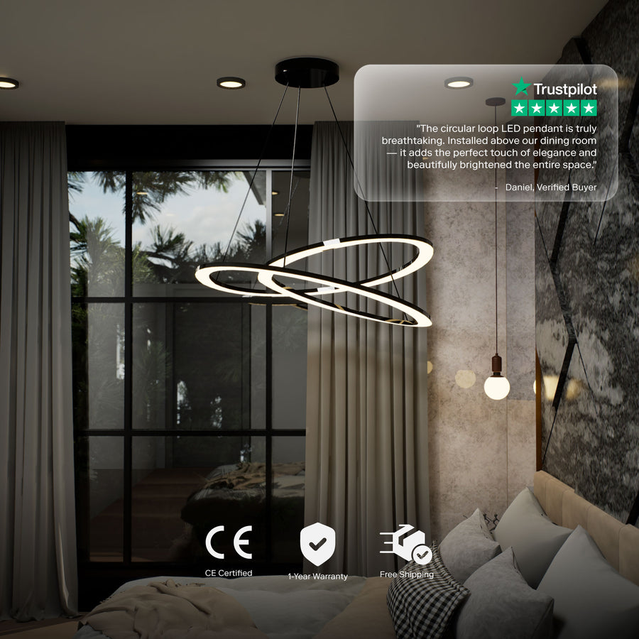 Circular Loop LED Pendant