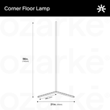 Corner Floor Lamp (Open Box)