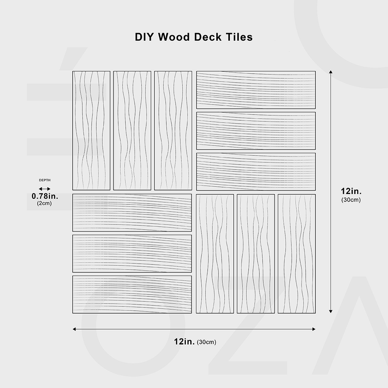 DIY Wood Deck Tiles