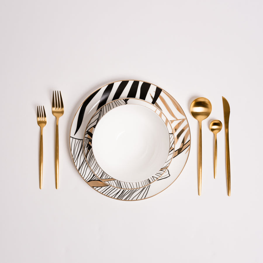 Alpha Golden Plates Set