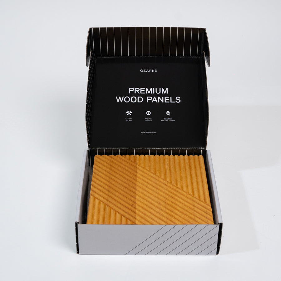 Boîte d'échantillons de panneaux muraux minimalistes modernes (3 pièces)