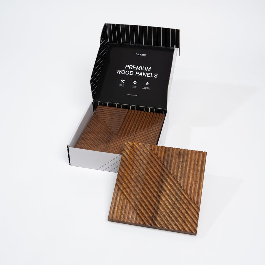 Boîte d'échantillons de panneaux muraux minimalistes modernes (3 pièces)