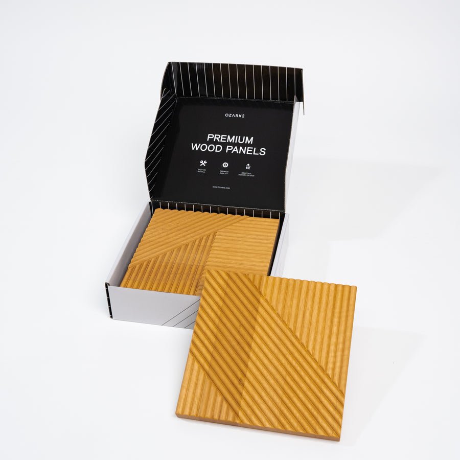 Boîte d'échantillons de panneaux muraux minimalistes modernes (3 pièces)