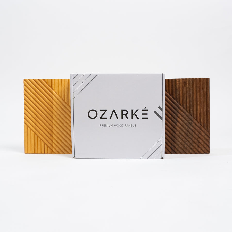 Boîte d'échantillons de panneaux muraux minimalistes modernes (3 pièces)