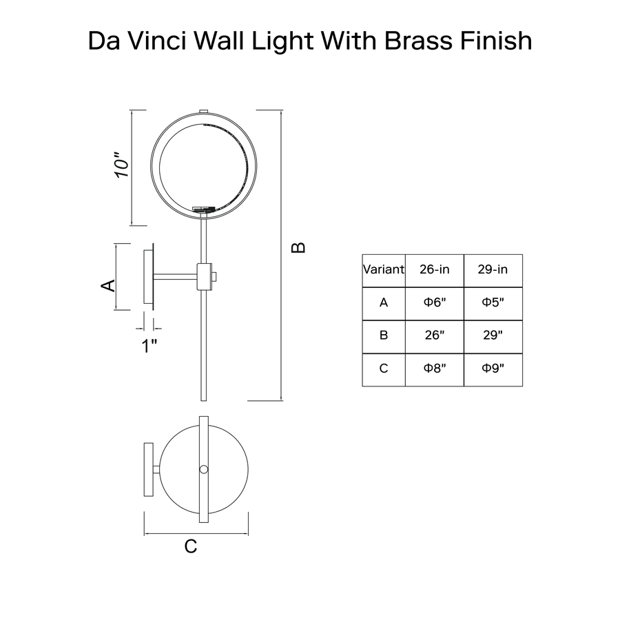 Da Vinci Wall Light