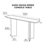 Table console vert indien foncé 