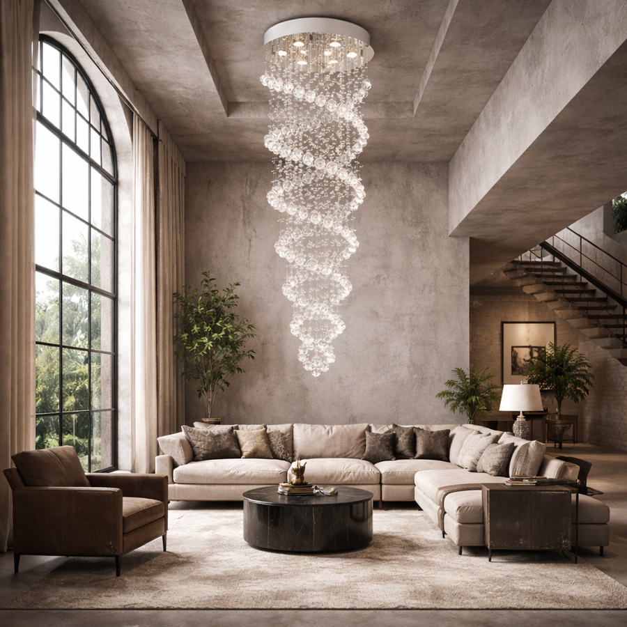 Double Spiral Light Chandelier