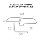 Table basse Eleganza di Italian Carrara 