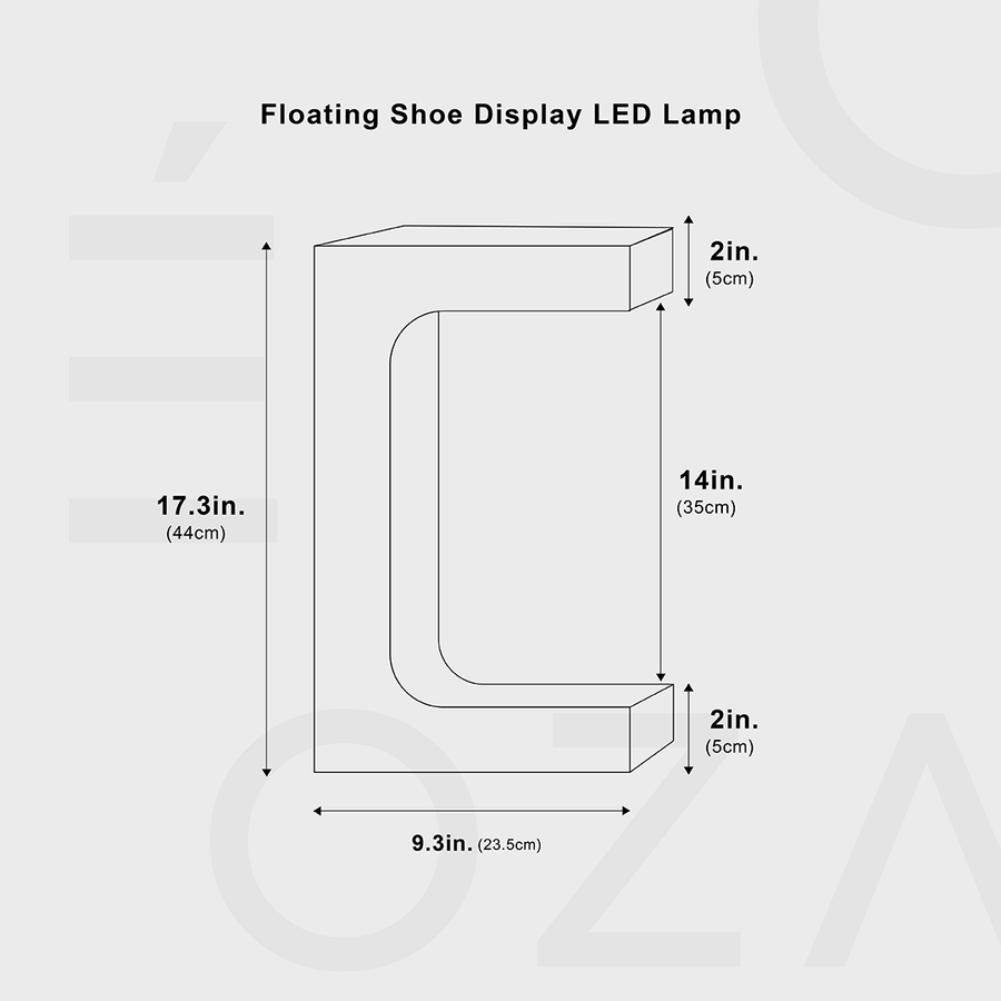 Lampe LED d'affichage de chaussures flottantes