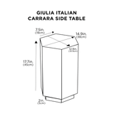 Table d'appoint italienne Giulia Carrara 