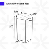 Table d'appoint italienne Giulia Carrara 