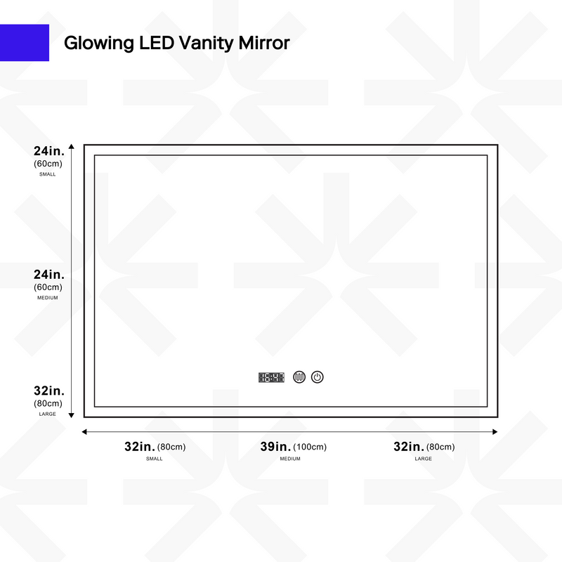 Glowing LED Vanity Mirror