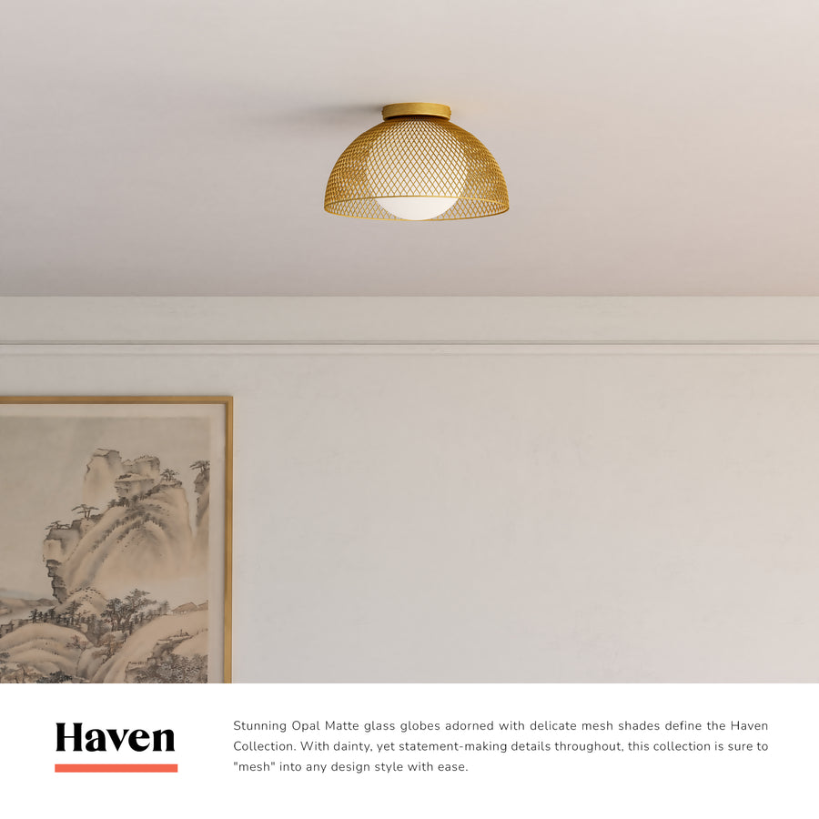 Haven 12-in Flush Mount
